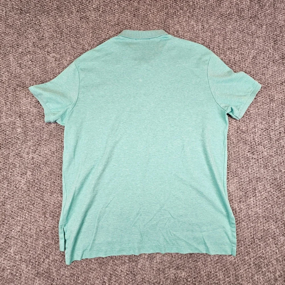 Polo Ralph Lauren Mens XL Heather Mint Green Short Sleeve Polo Shirt Pony Logo